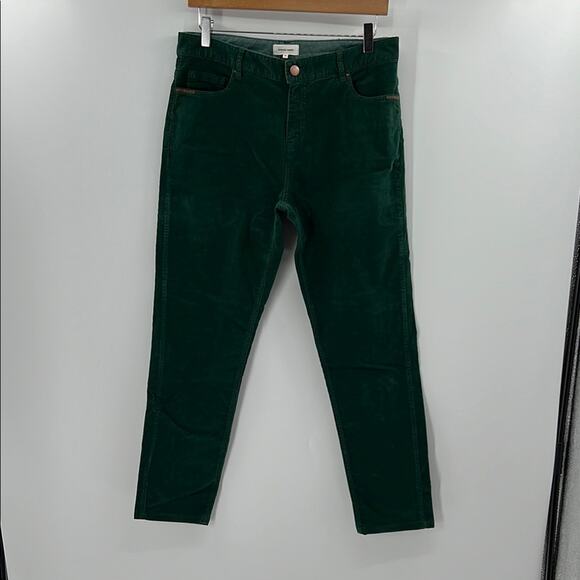 Gerard Darel Women's Corduroy Pants - Green - 40 - Picture 1 of 8